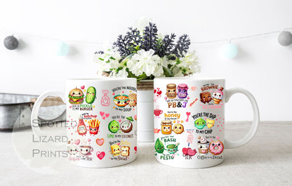 Sweet Animated Food Puns Mug Ceramic 11oz mug