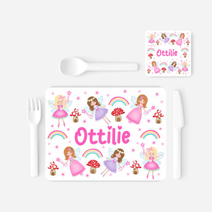 Fairy tea time placemat set