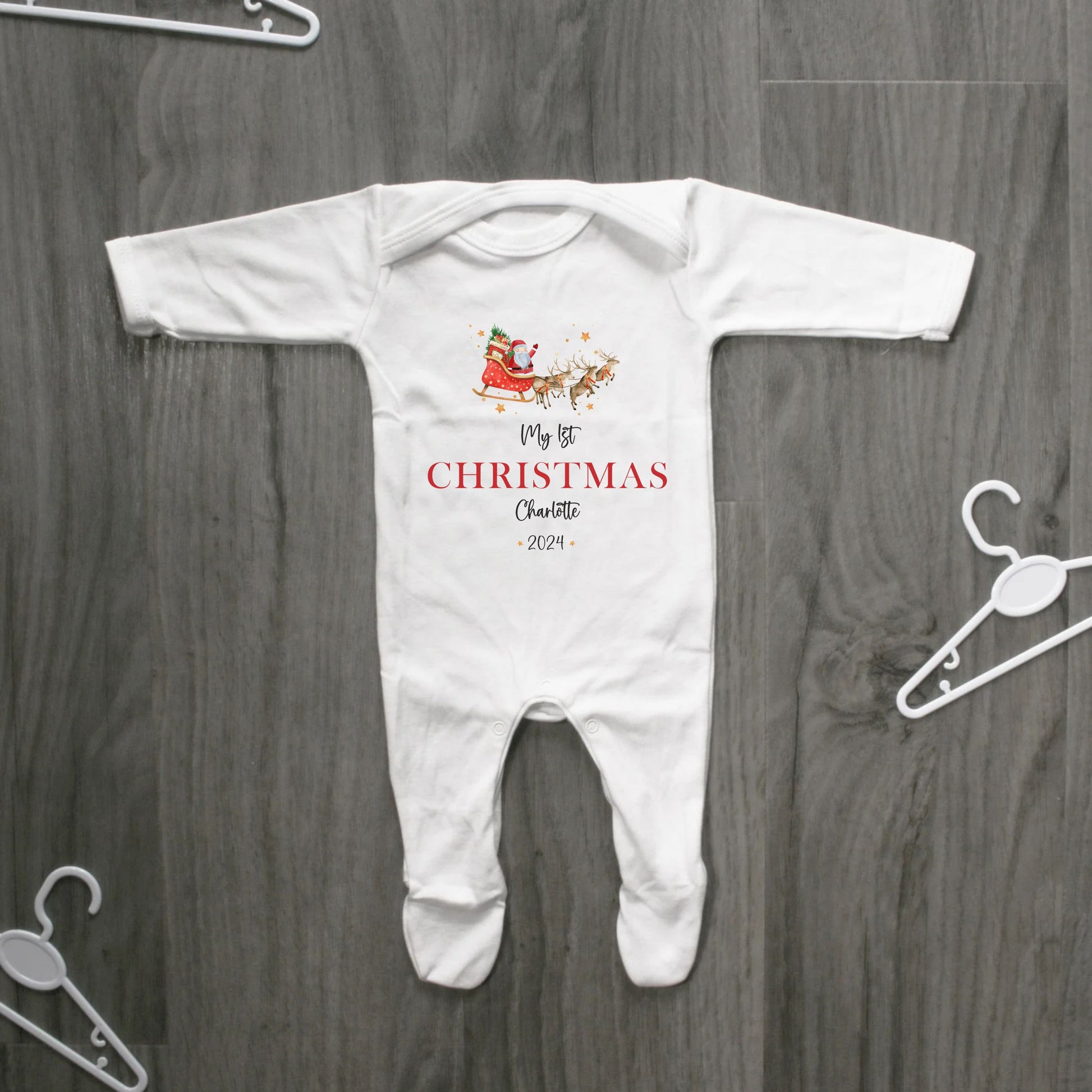 My first Christmas Baby rompersuit