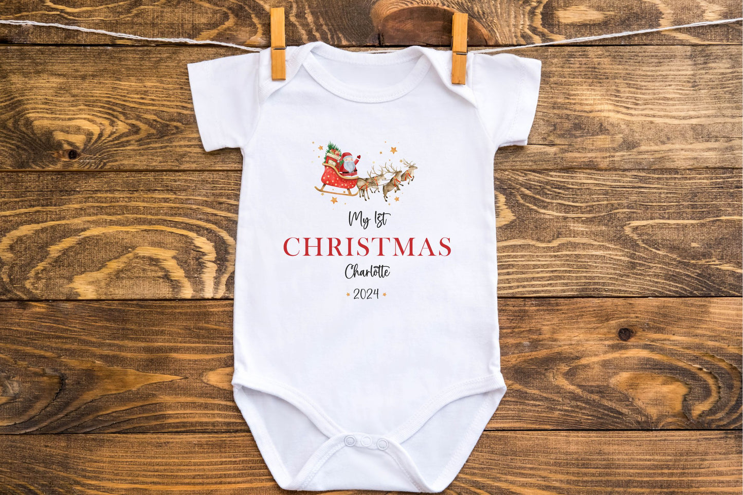 My first Christmas Baby vest