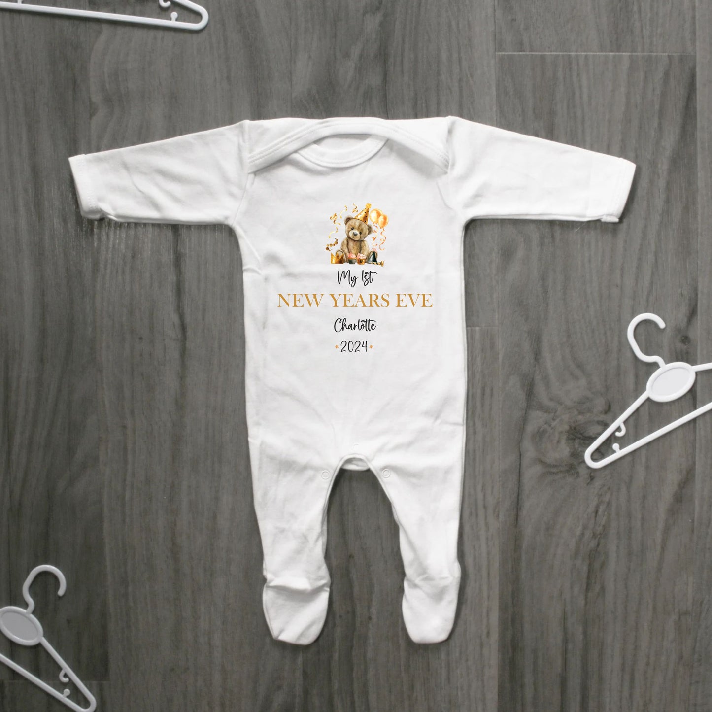 My first new years personalised Baby rompersuit