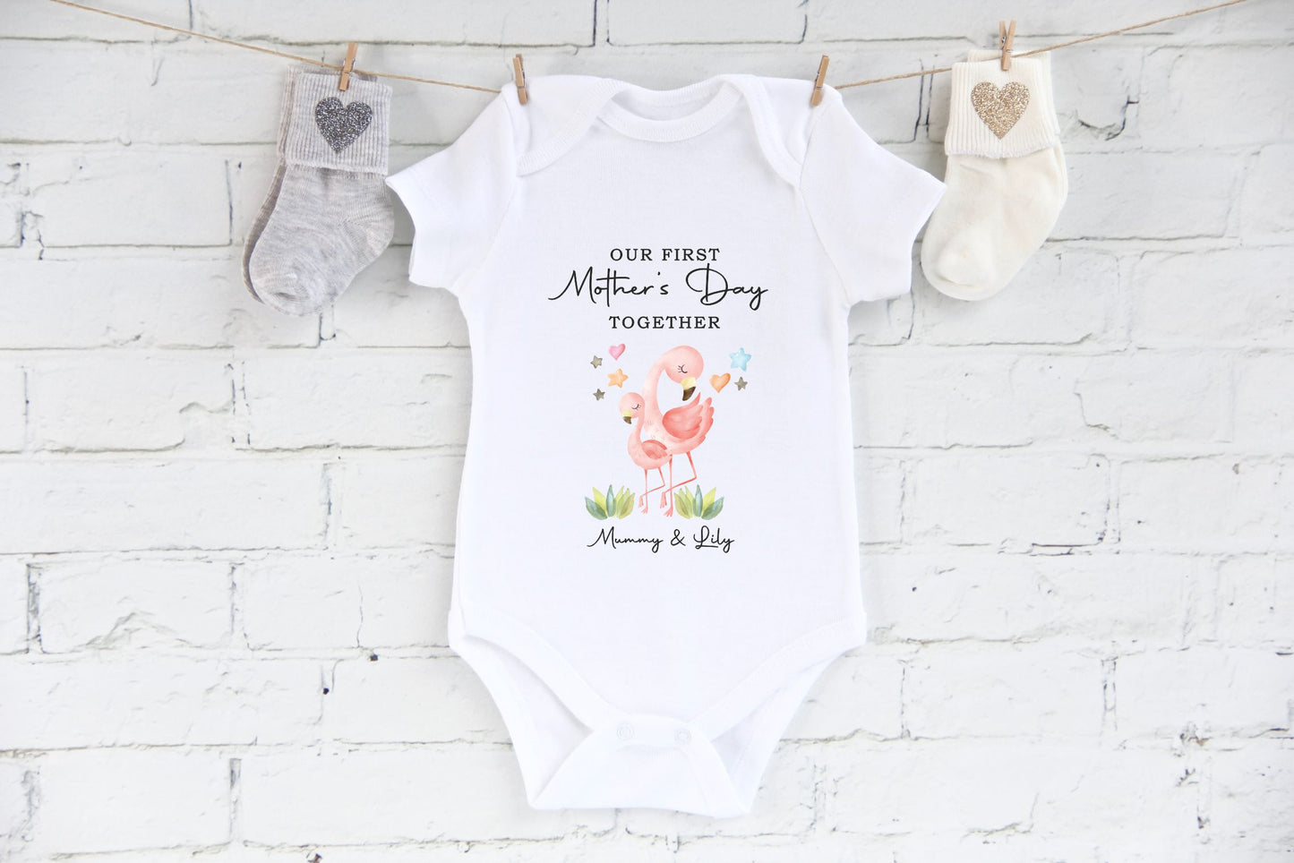 Our First Mother's Day Together Baby Girl Outfit (First Mother's Day 1st Mother's Day Mummy Mum Mother's Day l New Mum Gift | Love My Mum)