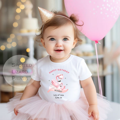 Happy First Birthday MUMMY Baby Outfit (First Birthday 1st Birthday Mummy Mum Birthday)