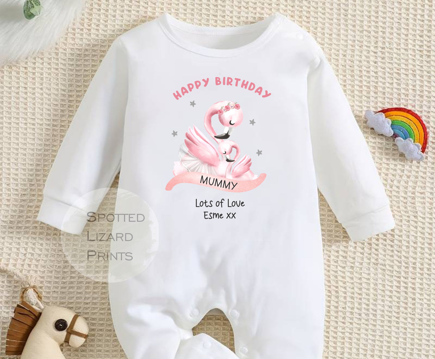 Happy First Birthday MUMMY Baby Outfit (First Birthday 1st Birthday Mummy Mum Birthday)