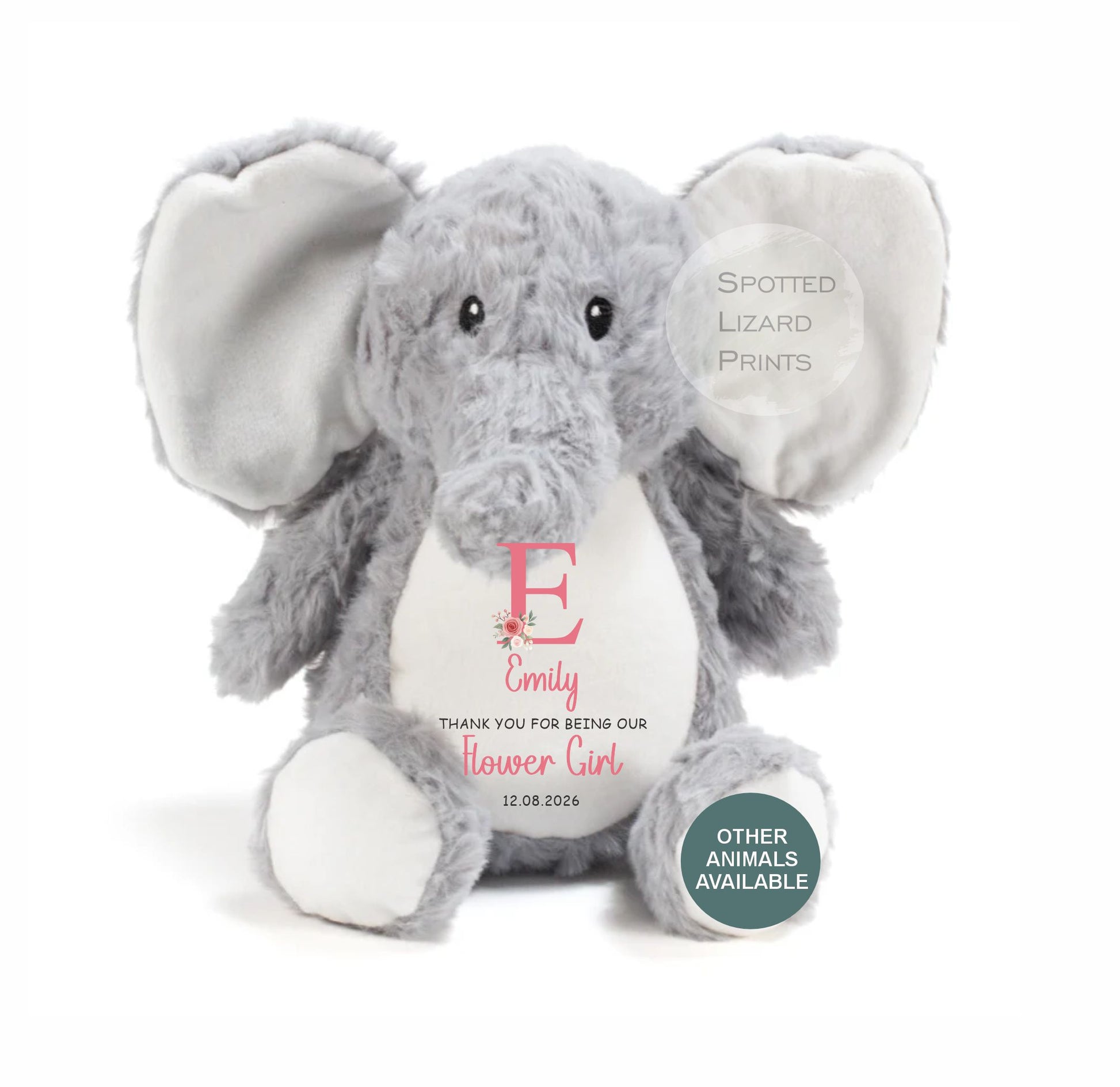 Personalised Flower girl teddy