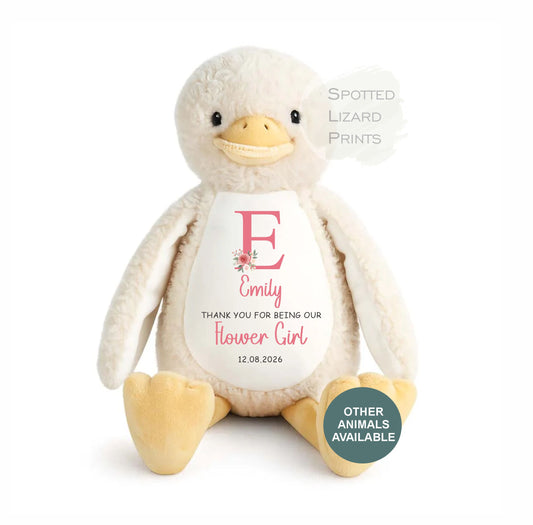 Personalised Flower girl teddy