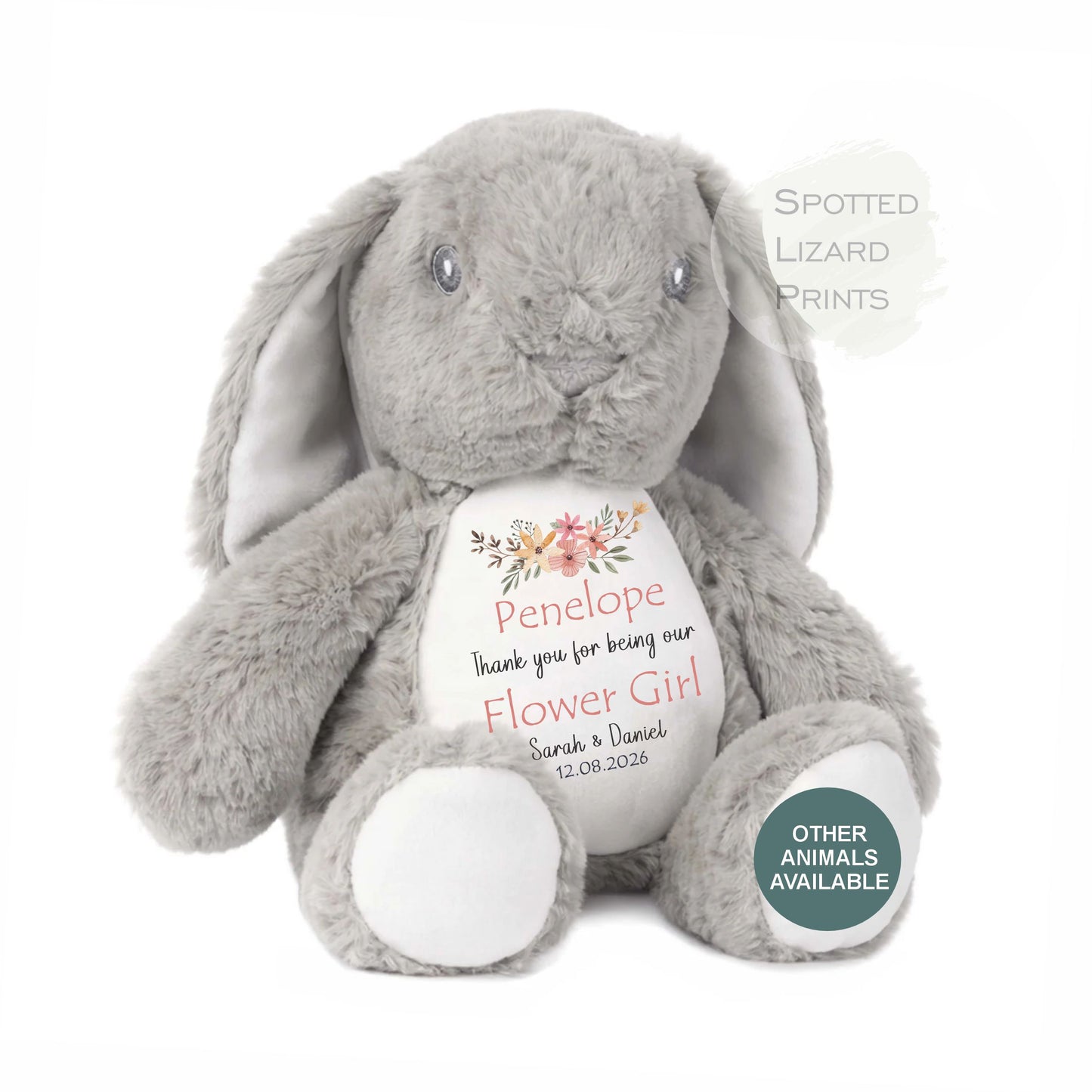 Personalised Flower Girl Teddy