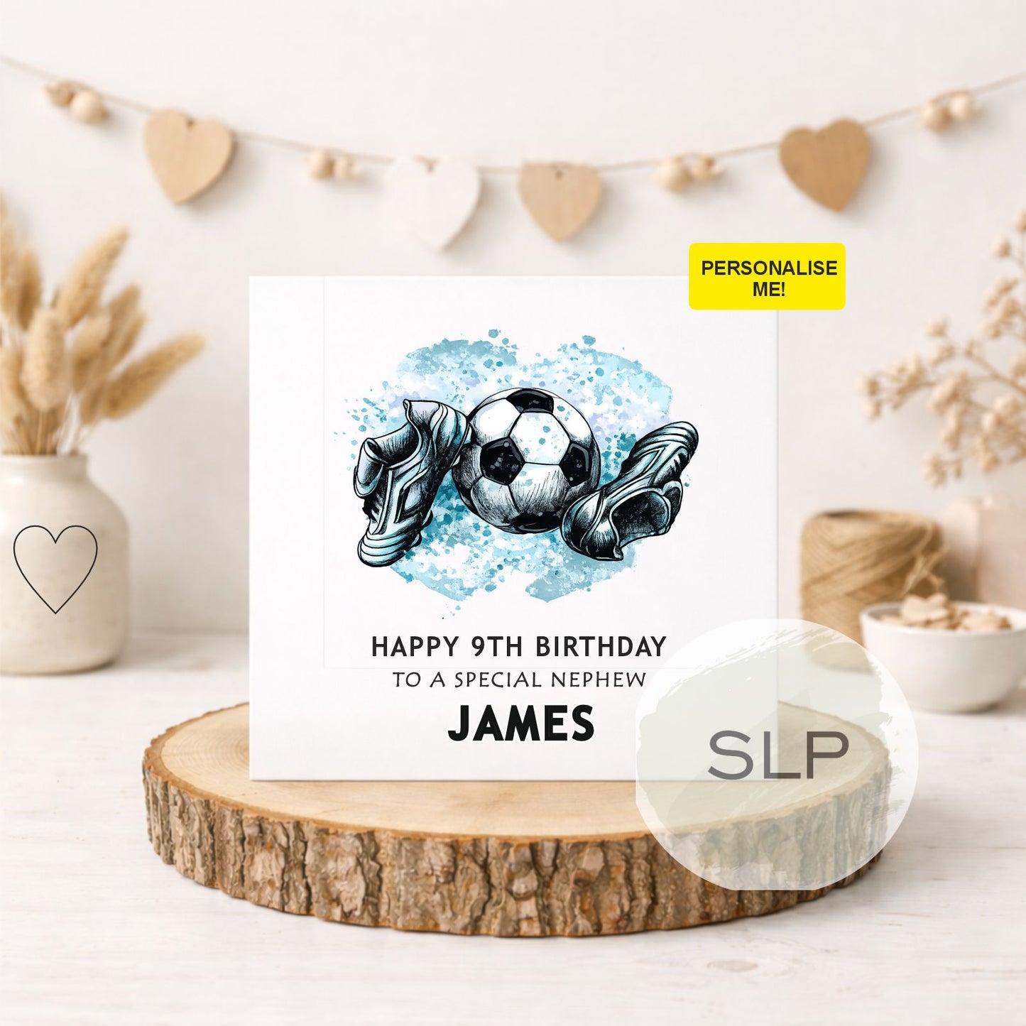 Personalized Birthday Card for Boys, Men, Son, Grandson, Brother, Nephew, Friend, Rugby