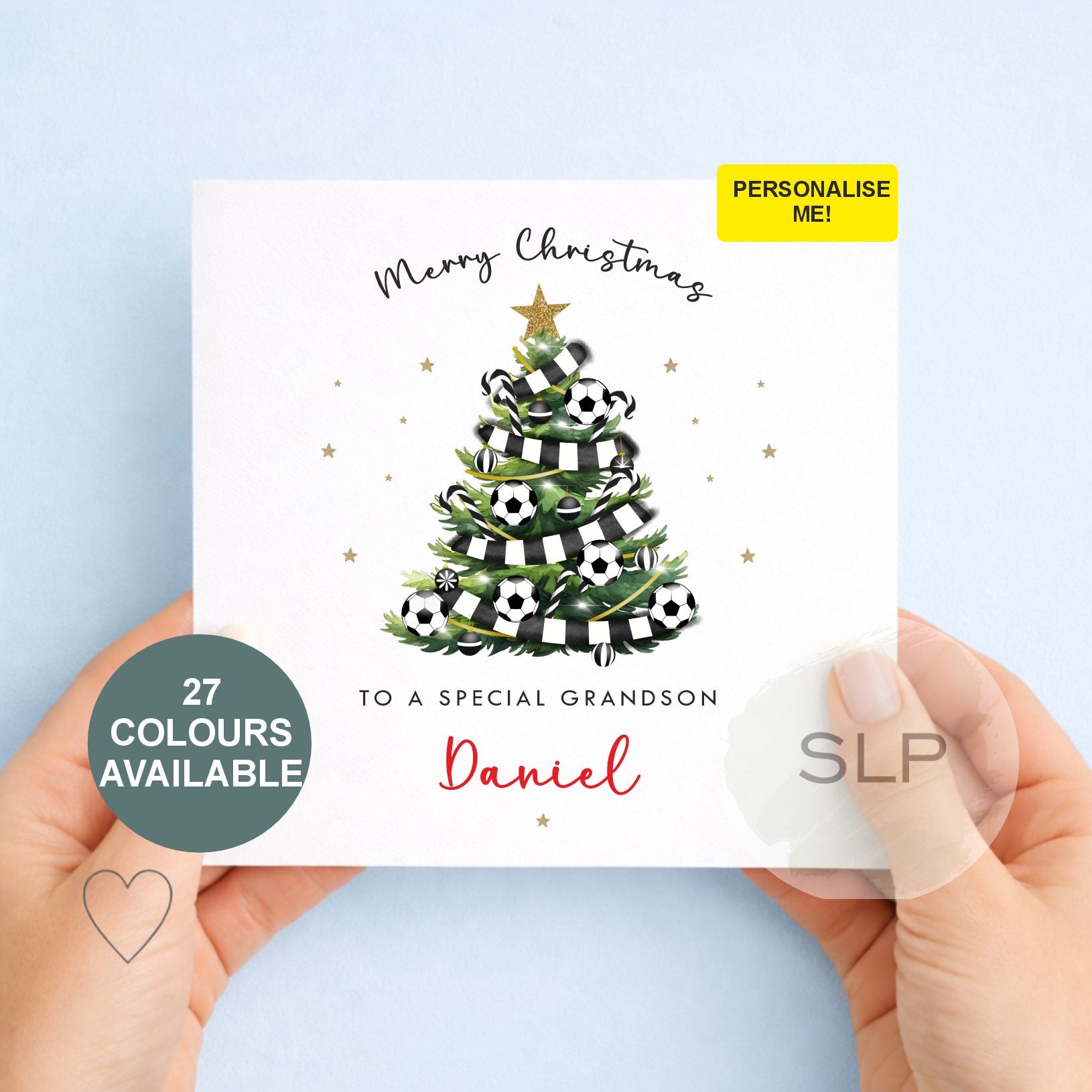 Personalised Football Christmas Card | 27 Team Colours