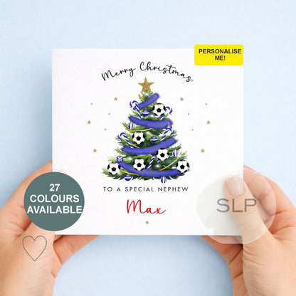 Personalised Football Christmas Card | 27 Team Colours