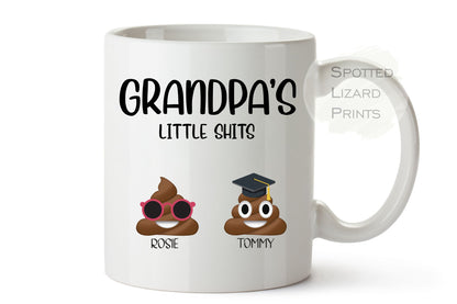 Little Shits Mug | Grandad's Little Shits | Dad's Little Shits | Grandpa's Little Shits | Mum's Little Shits - Personalised mug gift