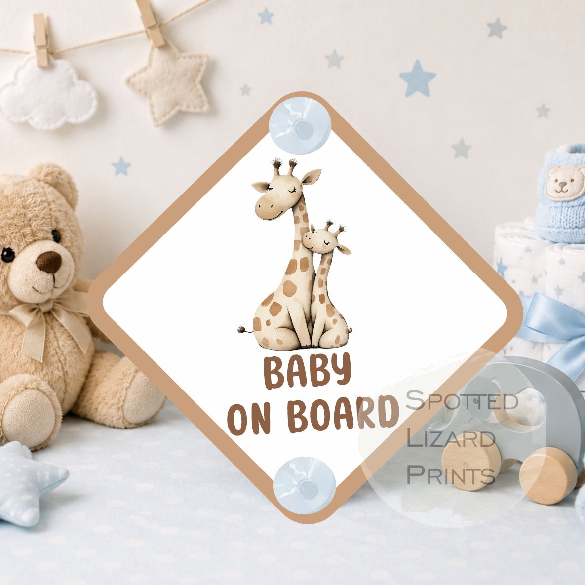 Baby on Board Sign - Child on Board Car sign - Gift for new Mum - Baby announcement - Car window sign