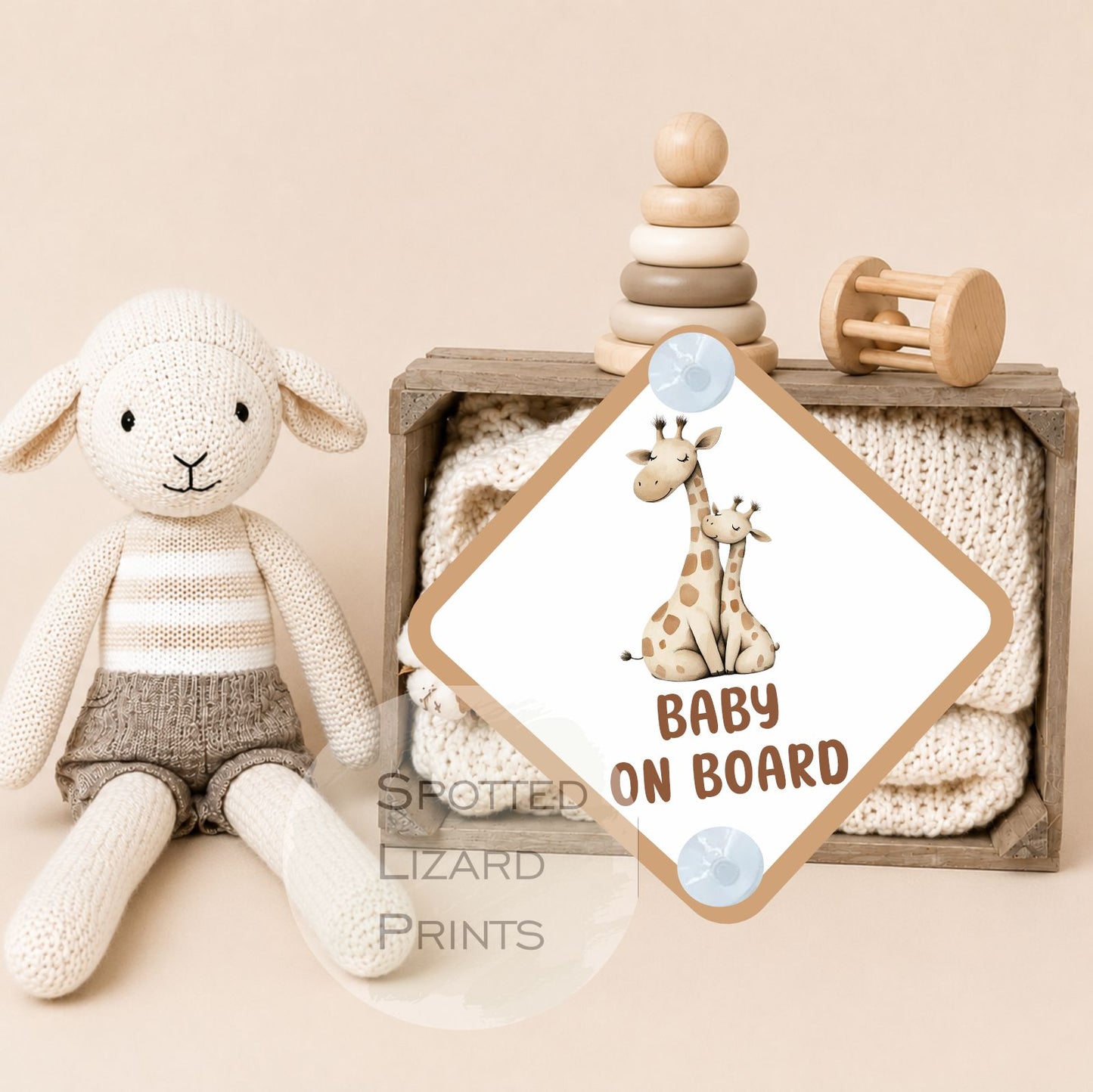 Baby on Board Sign - Child on Board Car sign - Gift for new Mum - Baby announcement - Car window sign