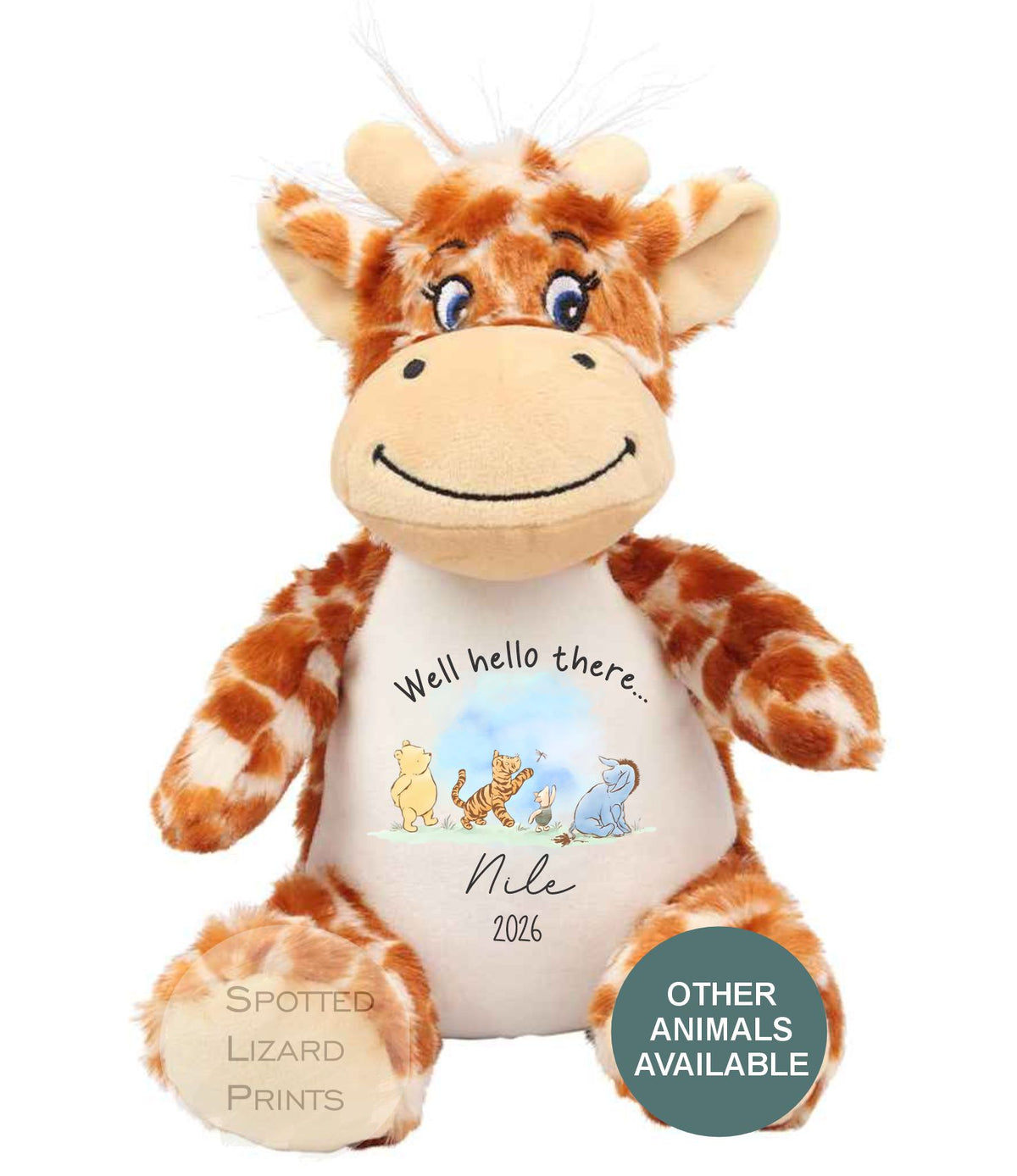 personalised new baby teddy