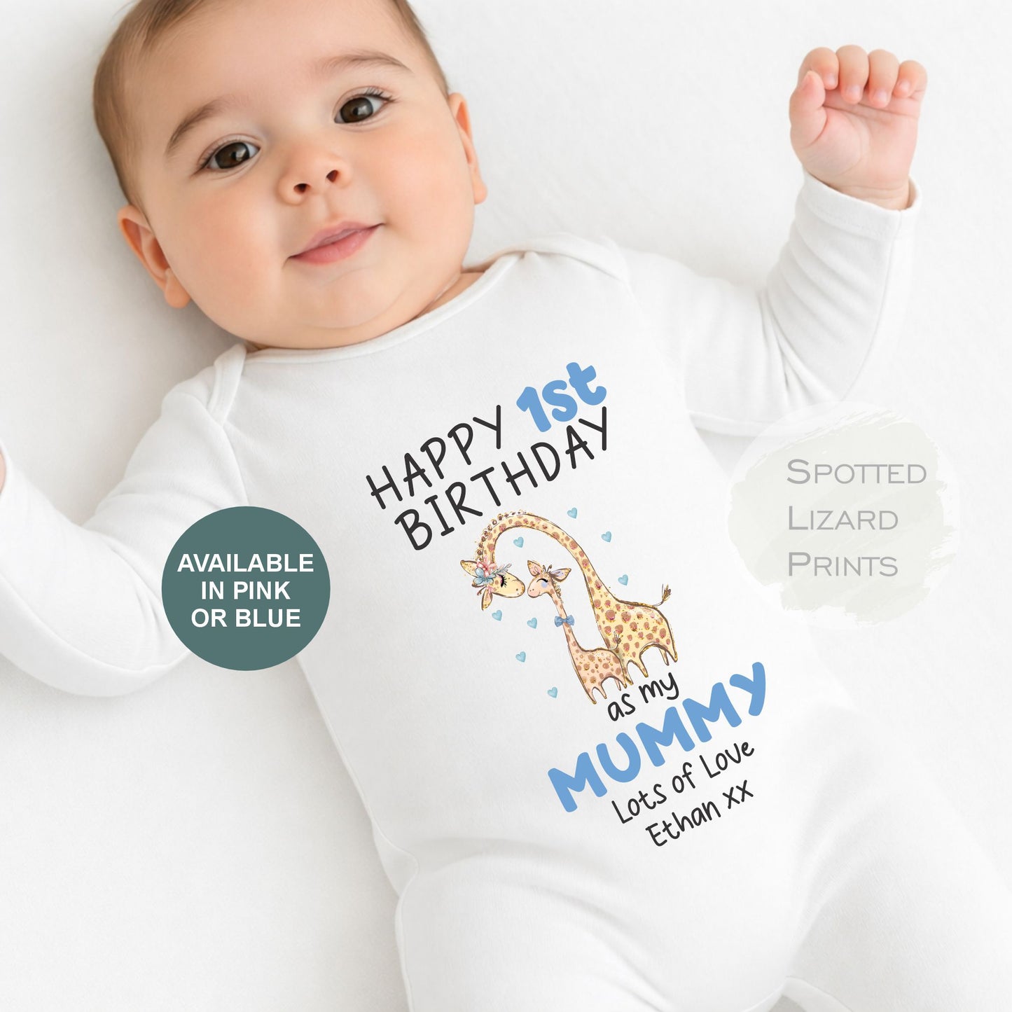 Happy First Birthday MUMMY Baby Outfit (First Birthday 1st Birthday Mummy Mum Birthday)