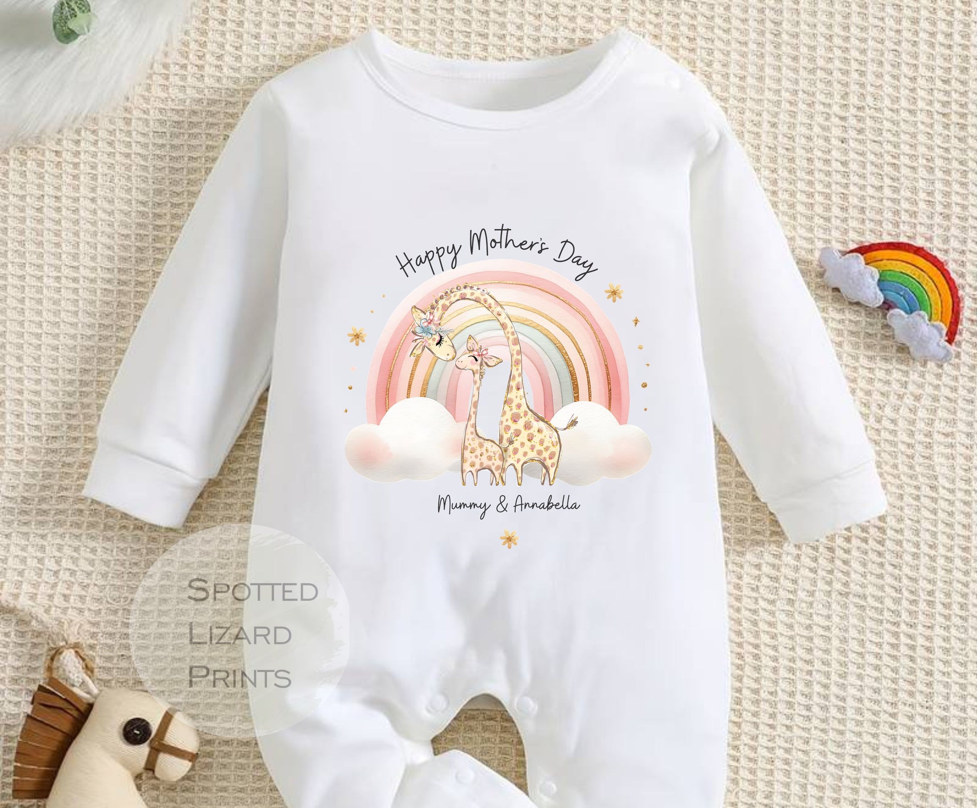 Cute personalised Mothers day Baby clothing