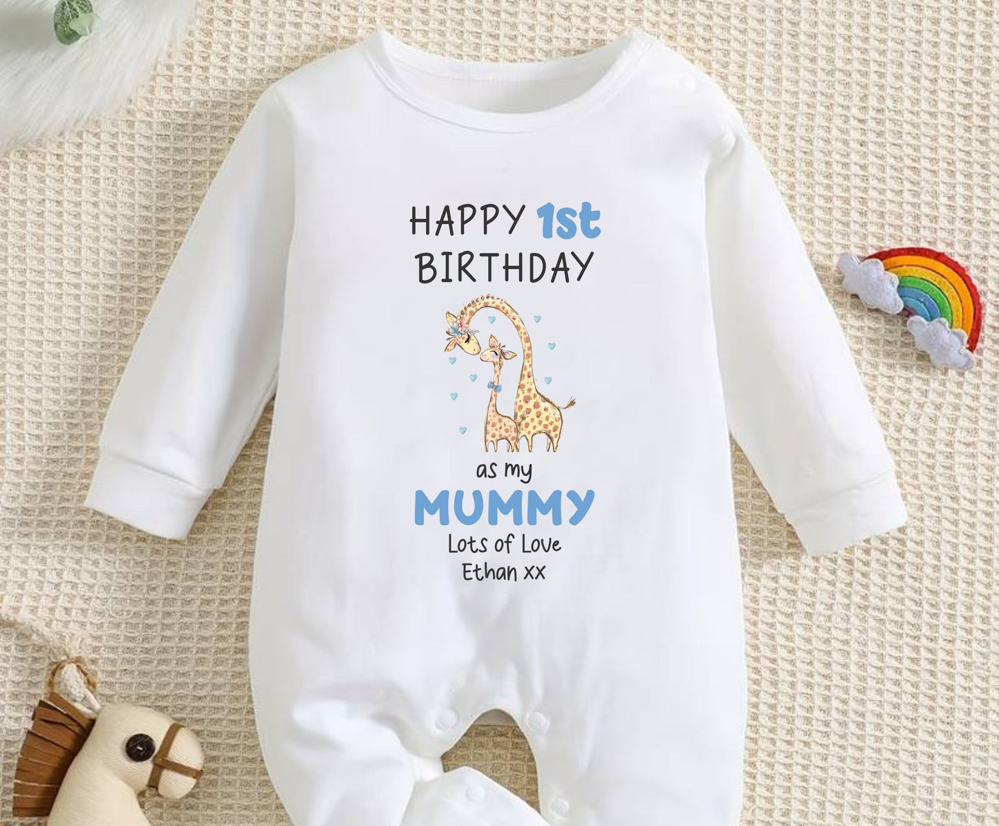 Happy Birthday Mummy personalised Romper