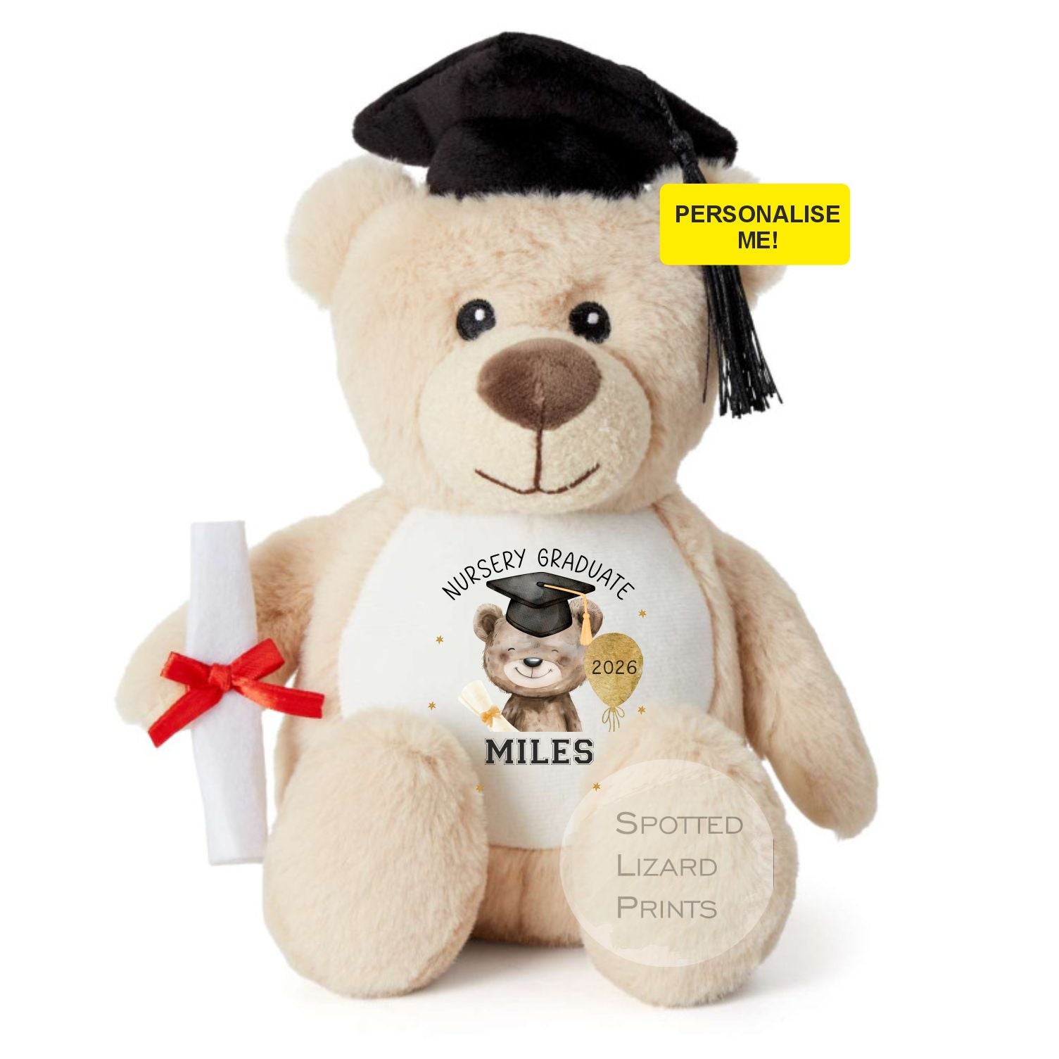 Personalised Graduation Bear – Spottedlizardprints