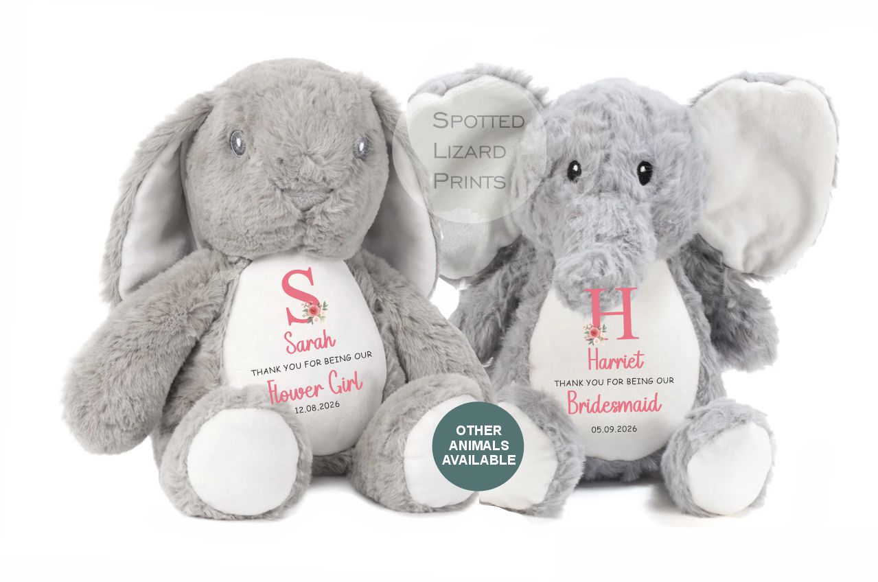 Personalised Flower girl teddy