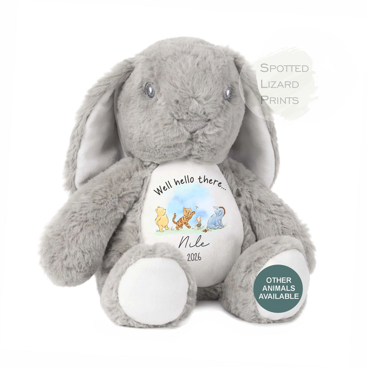 personalised new baby teddy
