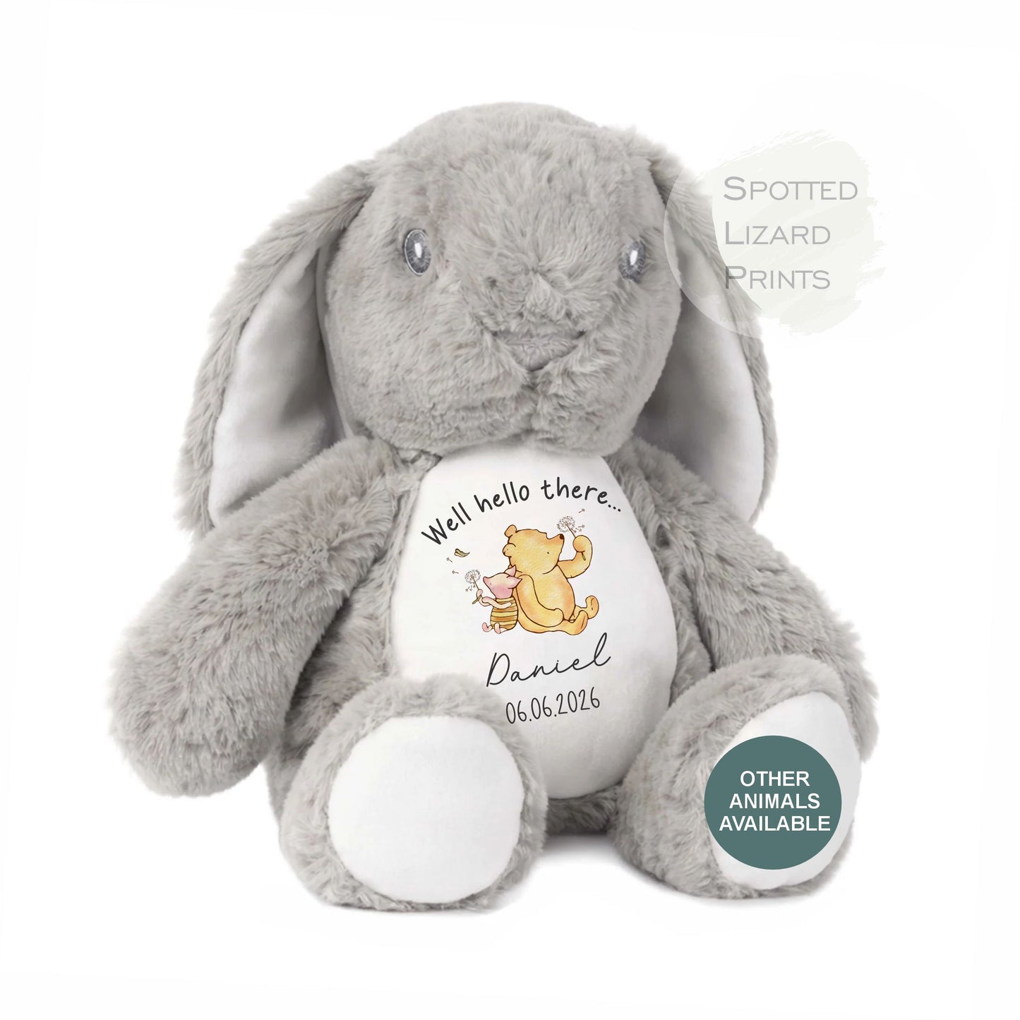 personalised new baby teddy