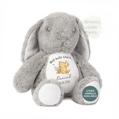 personalised new baby teddy