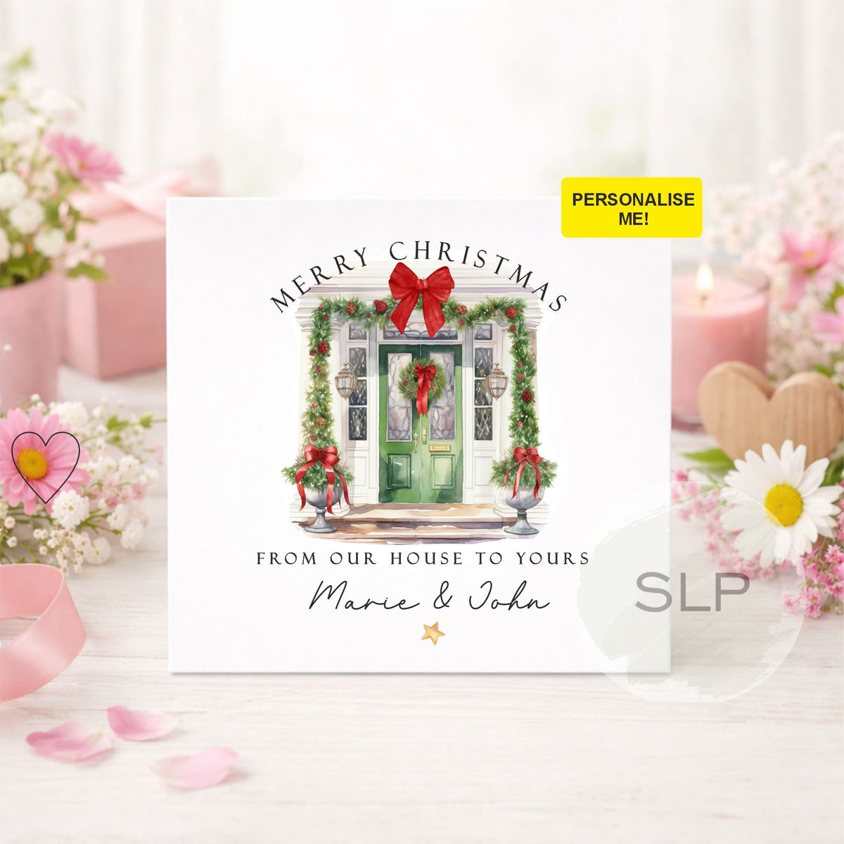 Personalised From Our House to Yours Christmas Card