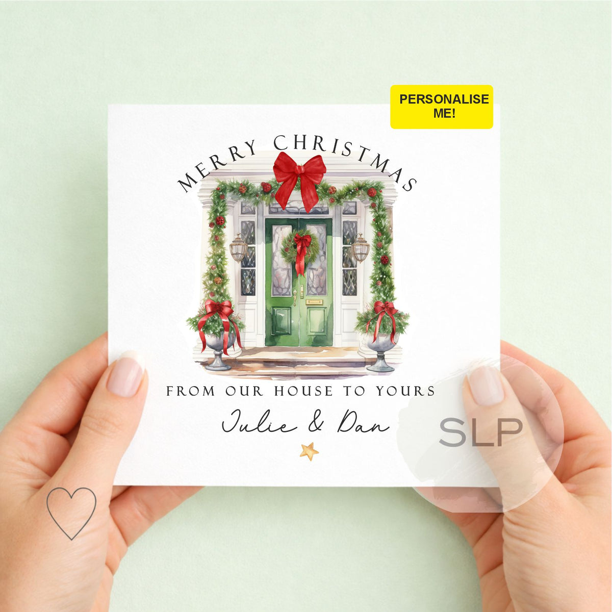 Personalised From Our House to Yours Christmas Card