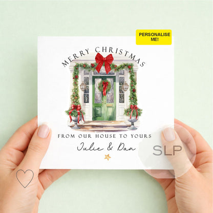 Personalised From Our House to Yours Christmas Card