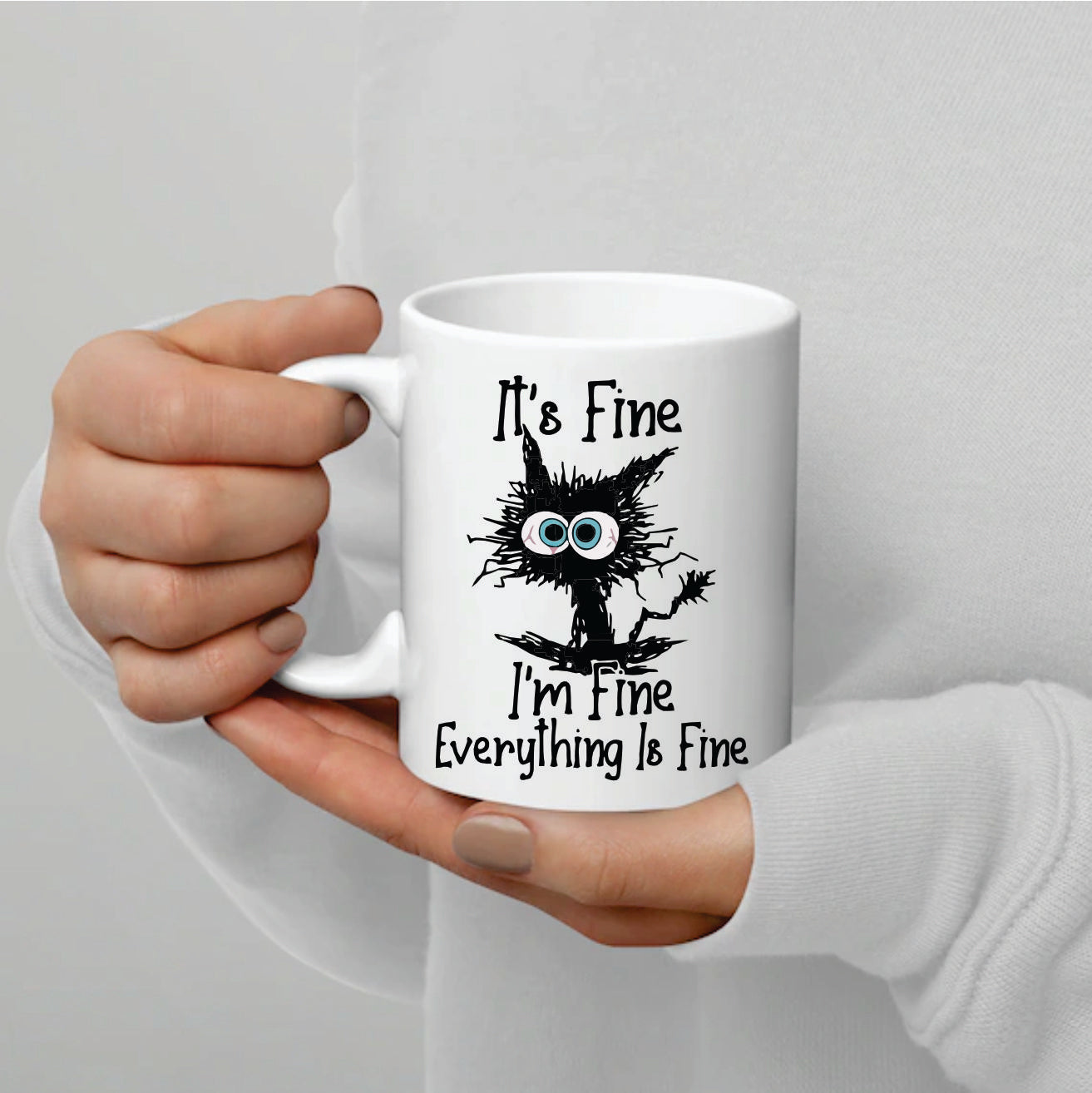 everything is fine ceramic mug