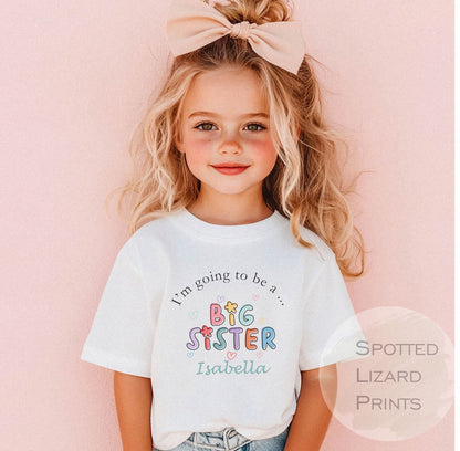 Promoted to big sister - Pregnancy announcement - Promoted to big sister T shirt - I'm going to be a big sister - Big sister T-shirt