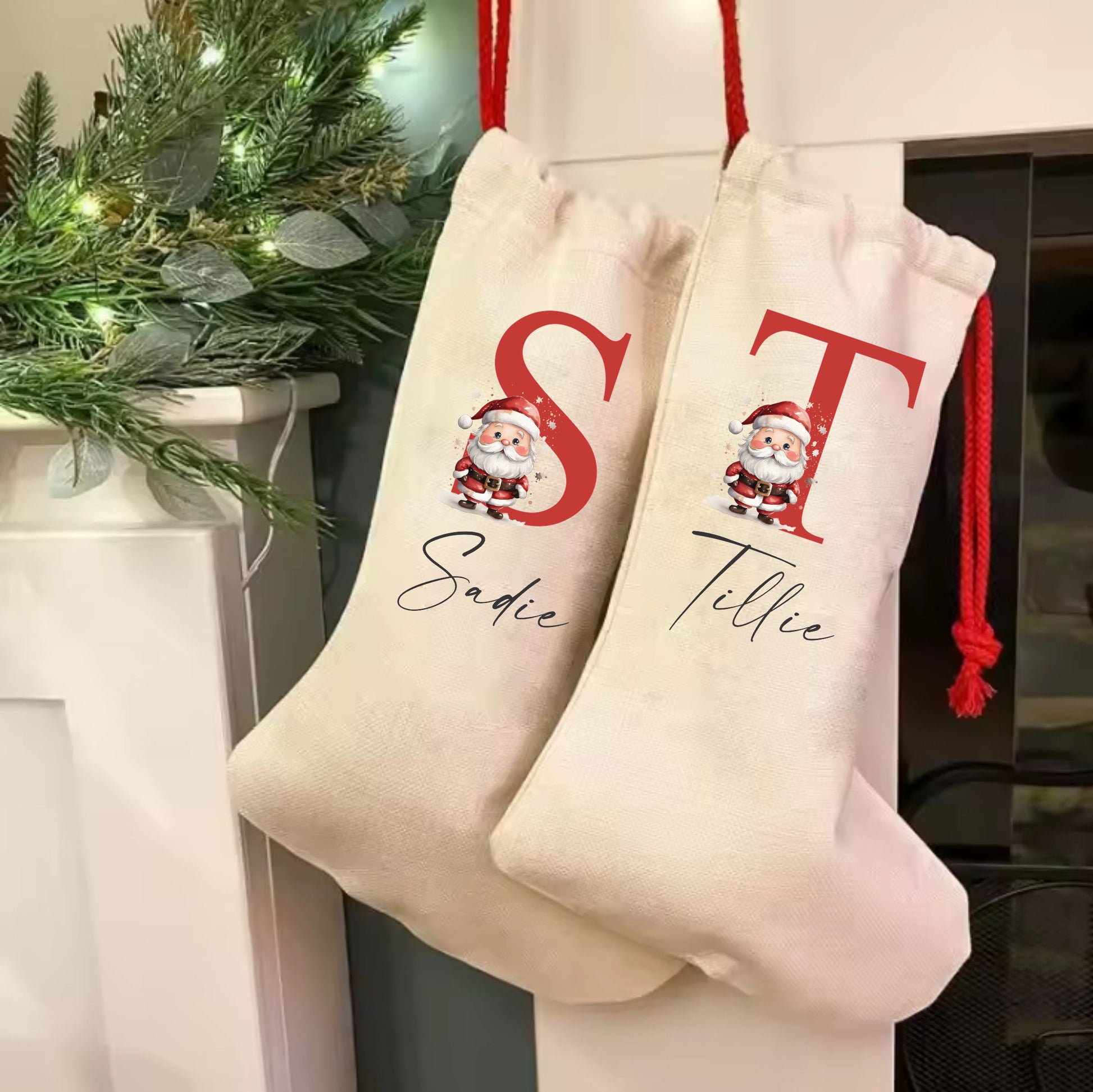 personalised santa stocking for children