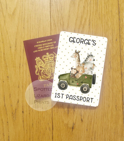 Personalised my first passport cover for Children's holiday