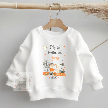 Personalised First Halloween Baby outfit | Baby Halloween Costume Gift | First Halloween Sleepsuit or Vest