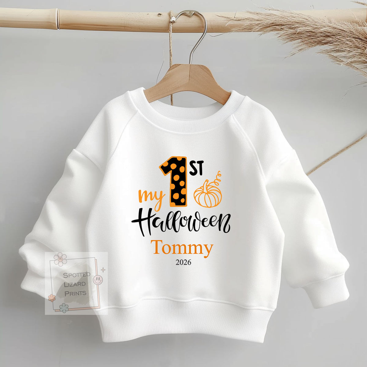 Personalised First Halloween Pumpkin Baby Outfit Baby Halloween Costume Gift Personalised First Halloween Sleepsuit, Vest or T-shirt