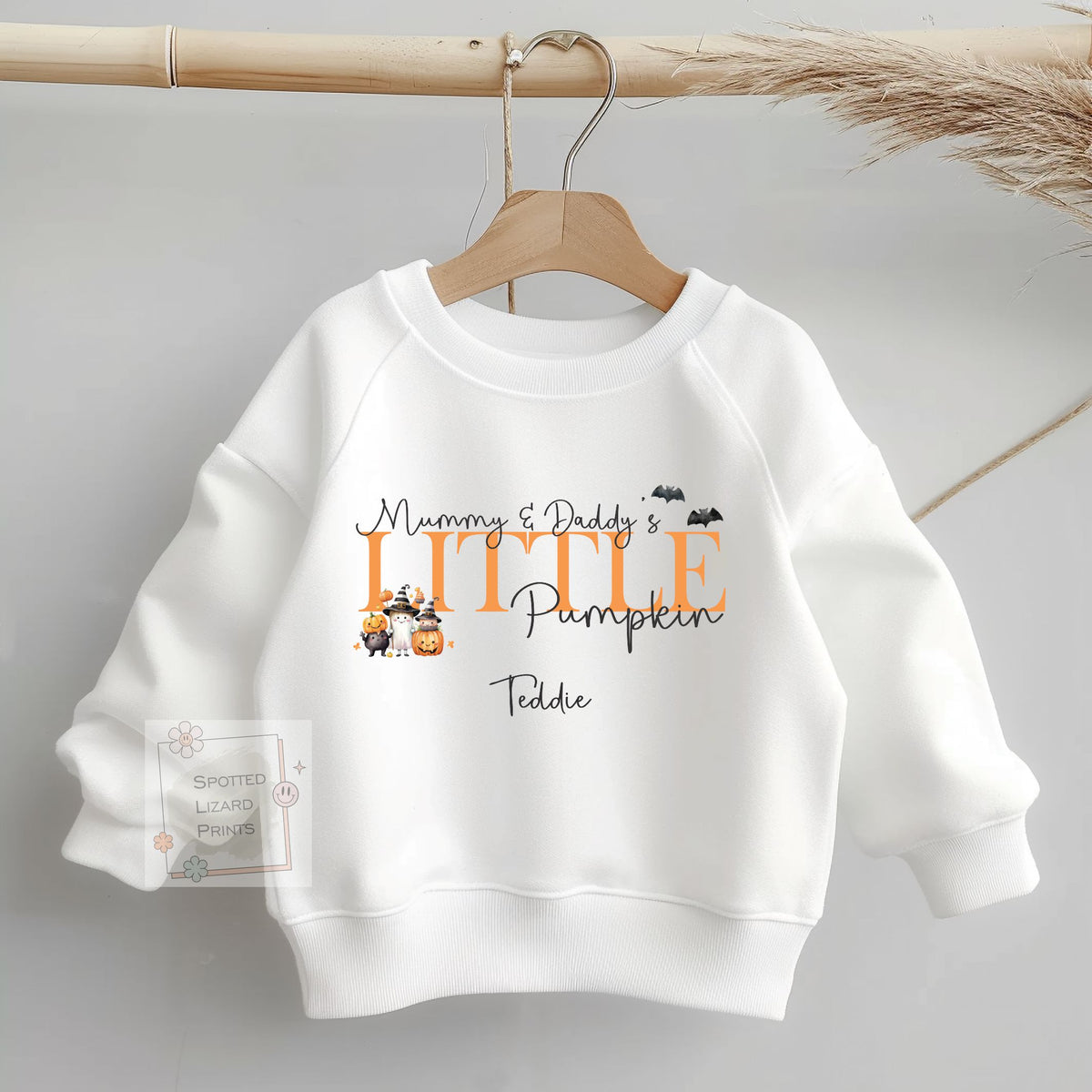 Personalised Mummy & Daddy's Little Pumpkin Baby Outfit, Baby Halloween Costume Gift Personalised First Halloween