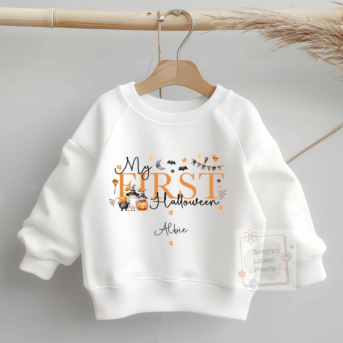 Personalised First Halloween Baby outfit | Baby Halloween Costume Gift | Personalised First Halloween Sleepsuit, Vest or T-shirt