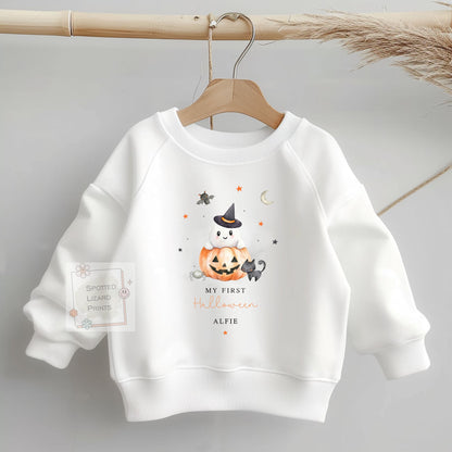 Personalised First Halloween Baby outfit | Baby Halloween Costume Gift | First Halloween Sleepsuit, Vest or T-shirt - Personalised Baby Gift