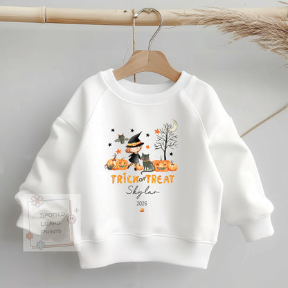 Personalised First Halloween Baby Outfit | My 1st Halloween Sleepsuit, Vest or T-shirt - Halloween Witch Trick or Treat