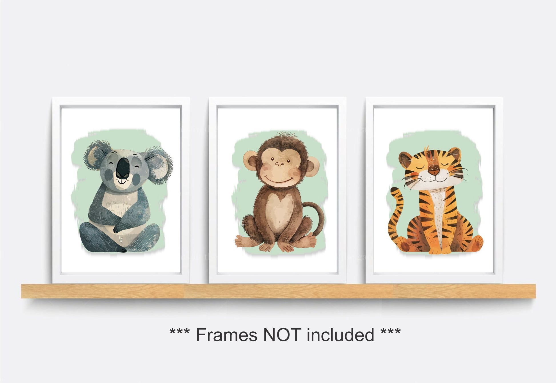 wall art for baby nursery jungle theme