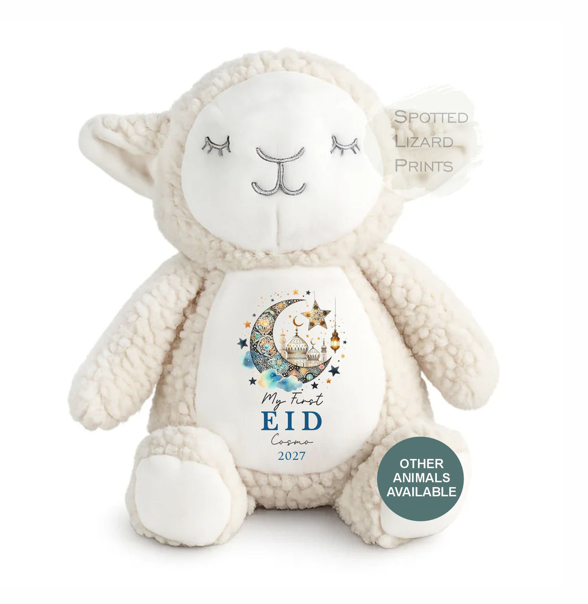 Personalised My First Eid Toy - First Eid Teddy - 1st Eid Gift - Eid Mubarak Baby Teddy - Personalised Baby Gift