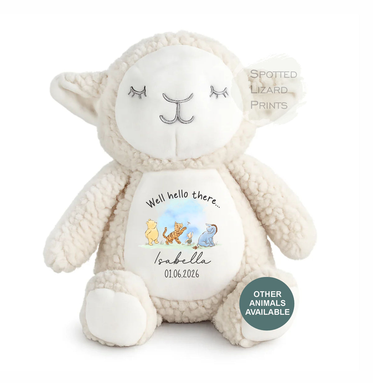 personalised new baby teddy