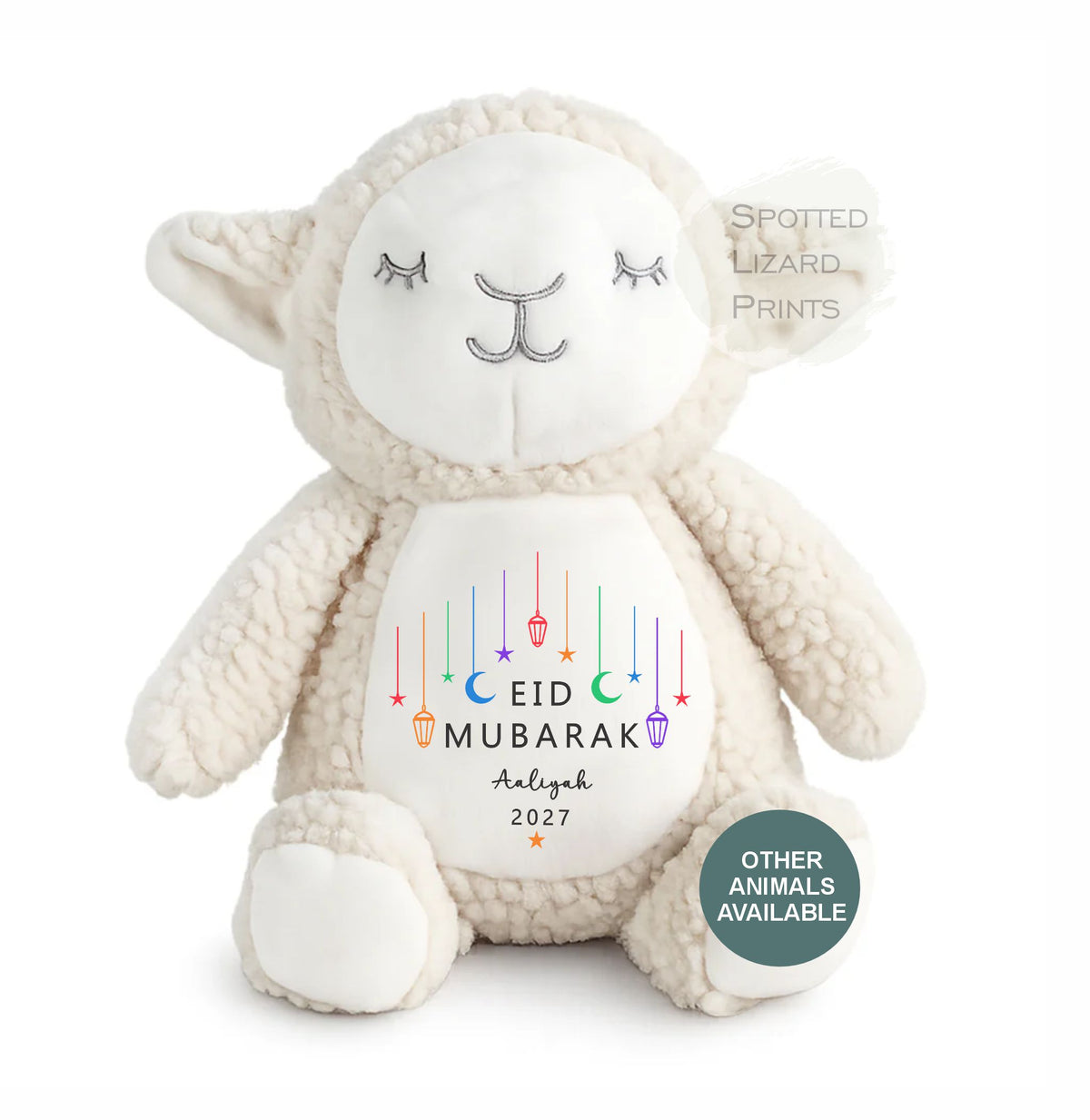 Personalised My First Eid Mubarak Toy - First Eid Teddy - 1st Eid Gift - Eid Mubarak Baby Teddy - Personalised Baby Gift