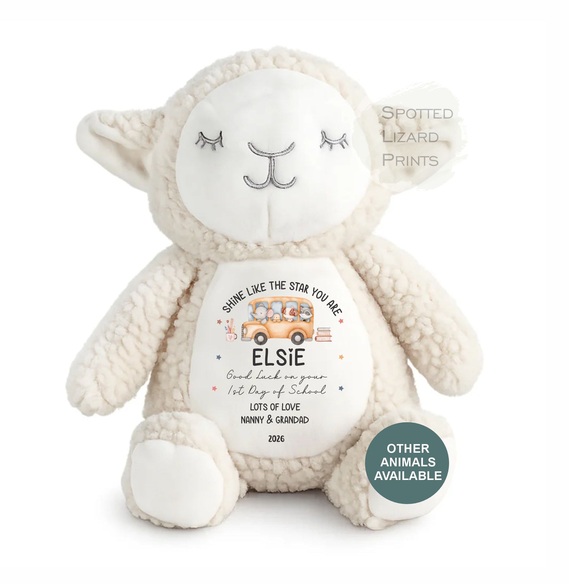 personalised first day of school teddy
