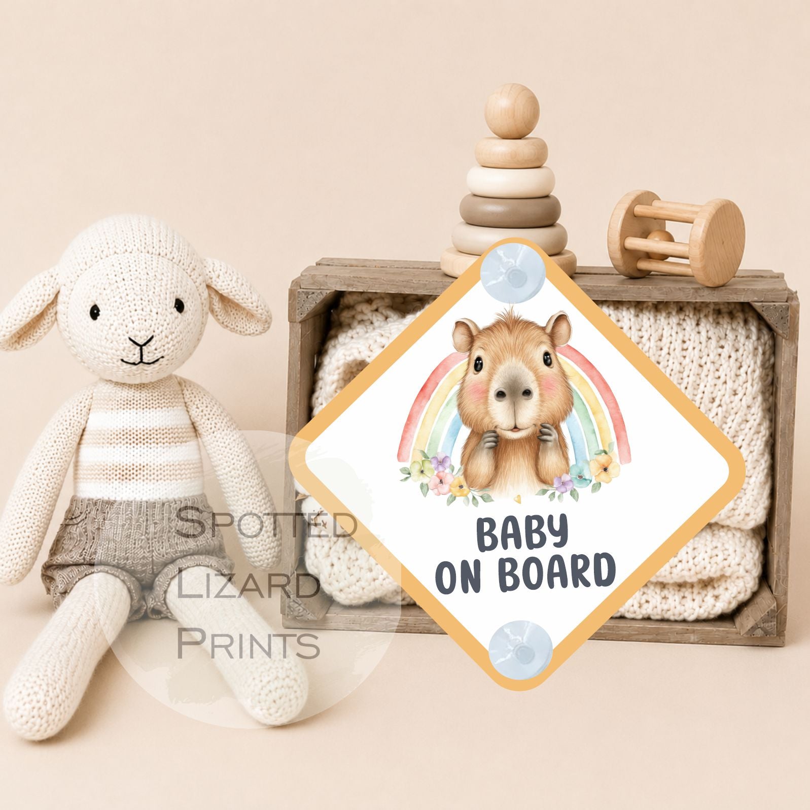 Baby on Board Sign - Child on Board Car sign - Gift for new Mum - Baby announcement - Car window sign