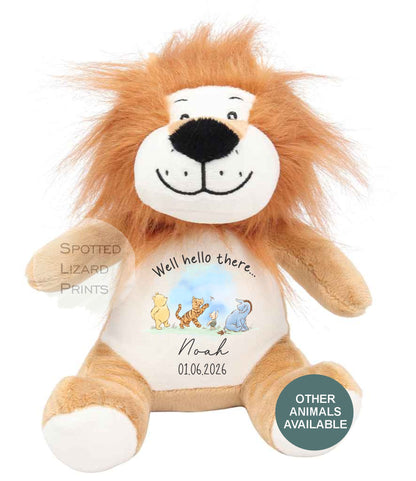 personalised new baby teddy