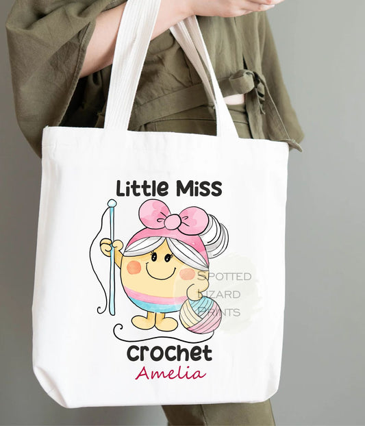 Little Miss crochet Bag. Little Miss Tote Bag