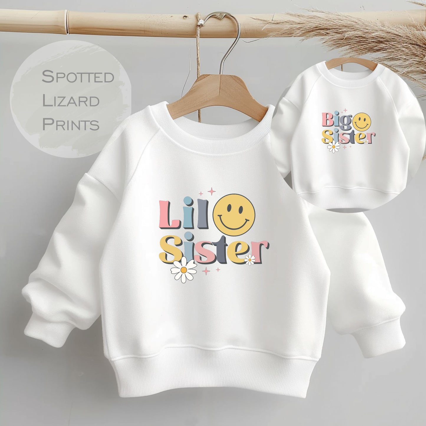 Promoted to Big Sister Kids Sweatshirt - Sisters Toddler Clothing - Cute Jumper - Siblings Gift Idea - Older Sister, Matching Sister shirt