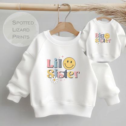 Promoted to Big Sister Kids Sweatshirt - Sisters Toddler Clothing - Cute Jumper - Siblings Gift Idea - Older Sister, Matching Sister shirt