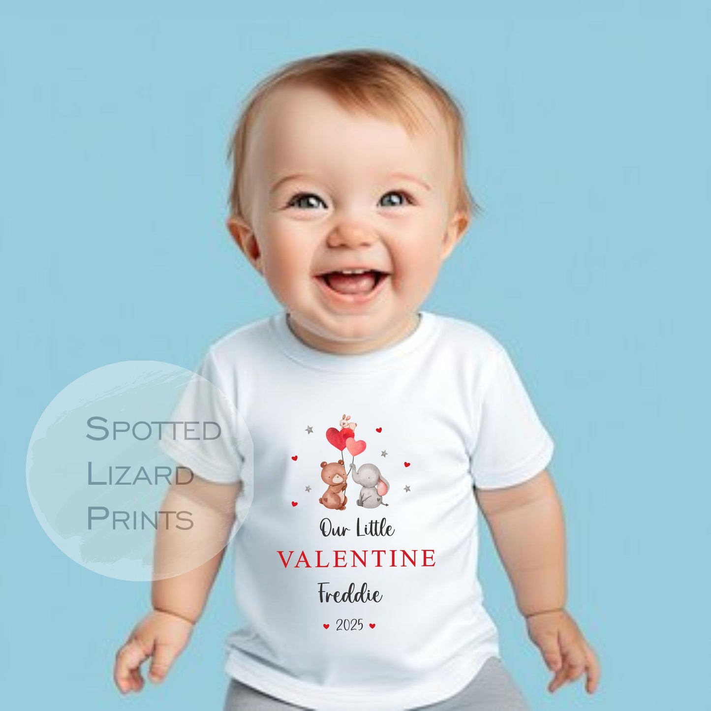 Personalised Our Little Valentines Sleepsuit Baby Girl / Boy Outfit First Valentines 1st Valentines - Valentines Day